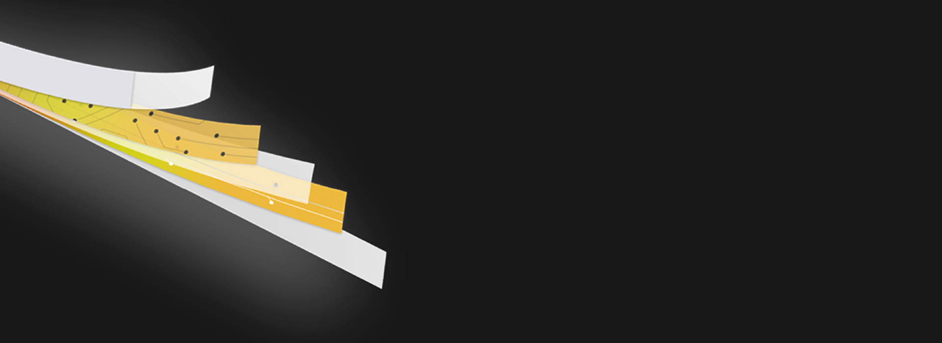 多層軟板，抗拉抗撕
 多層一體無導線，兩...