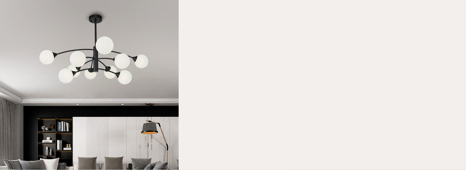 自配光源，自定義空間氛圍
 正泰照明吊燈...