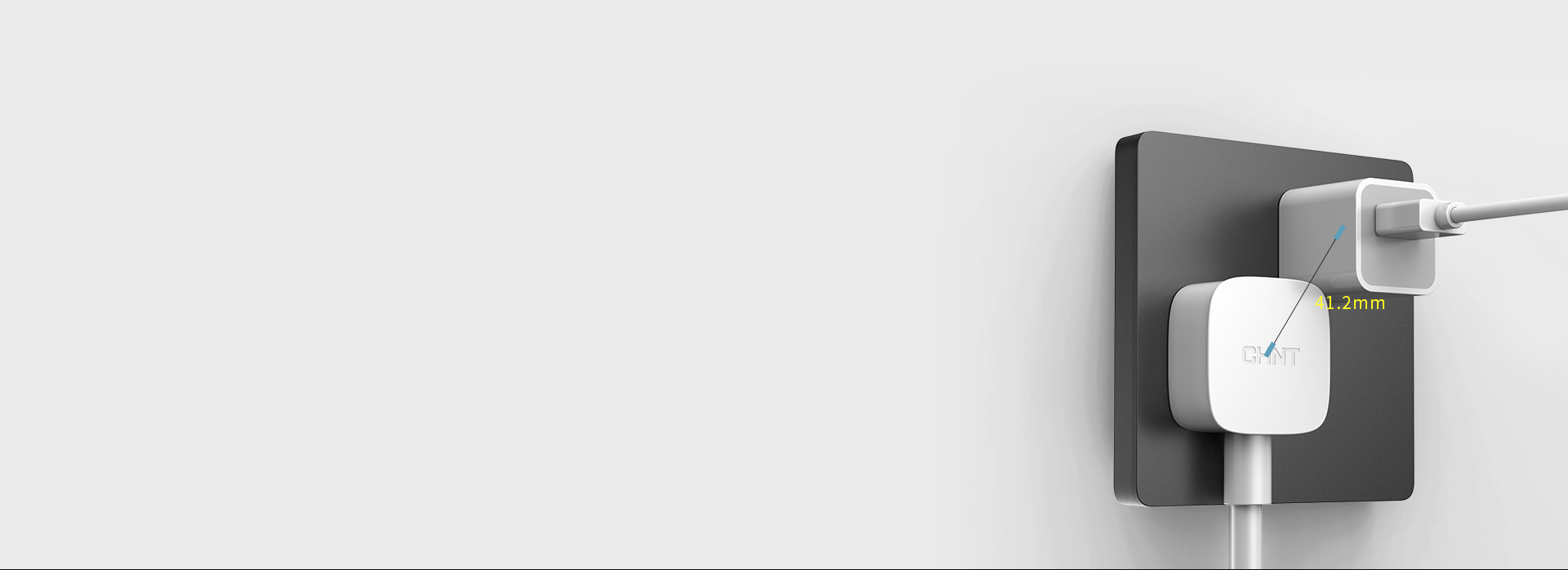 大間距設計，鄰里不打架
 正泰開關NEW...