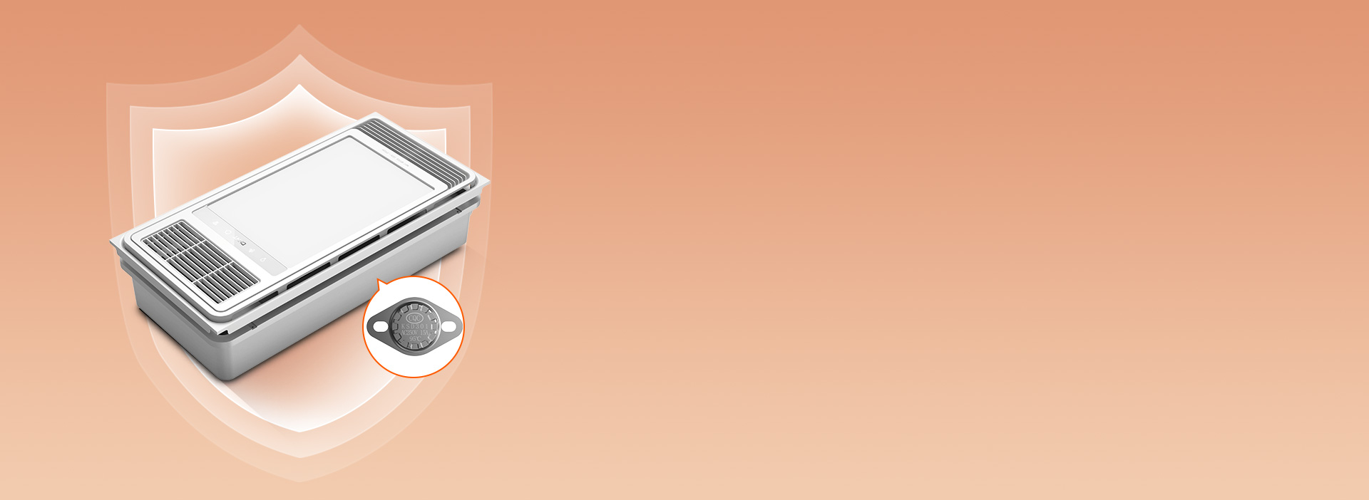 過熱保護，為安全加一道屏障
 內置105...