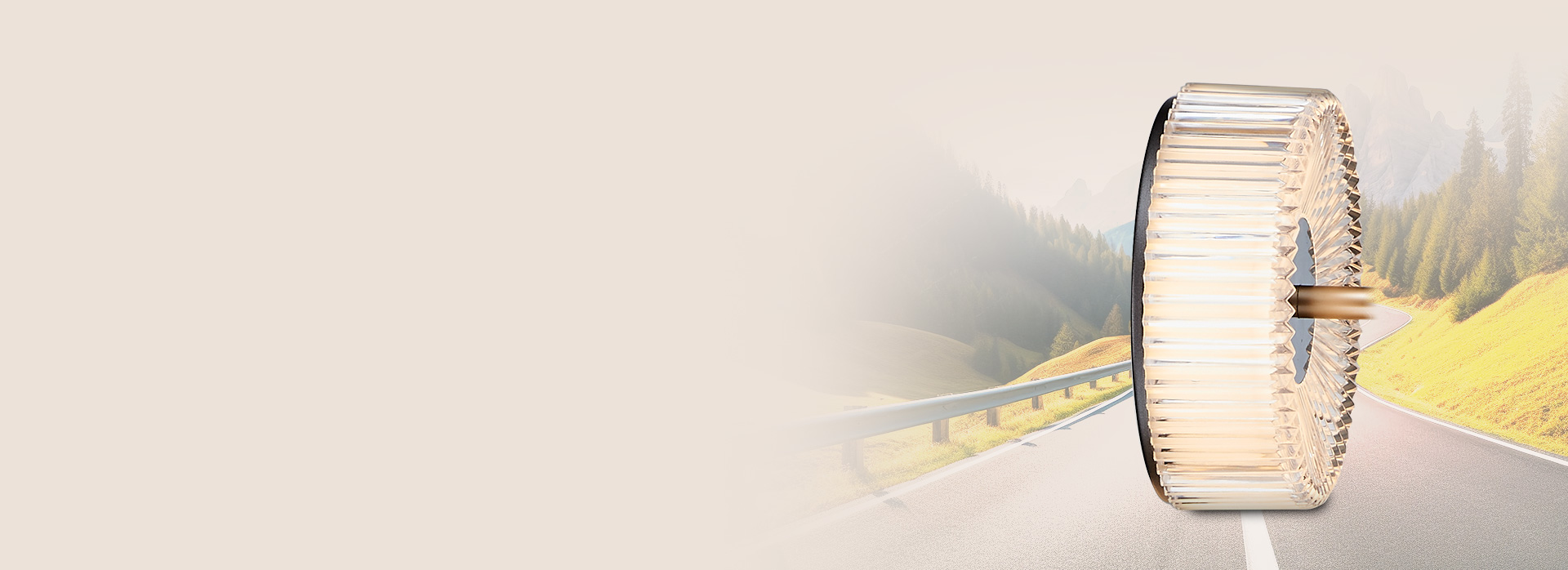 歲月如輪，留下一路風景
 燈罩就像一個個...