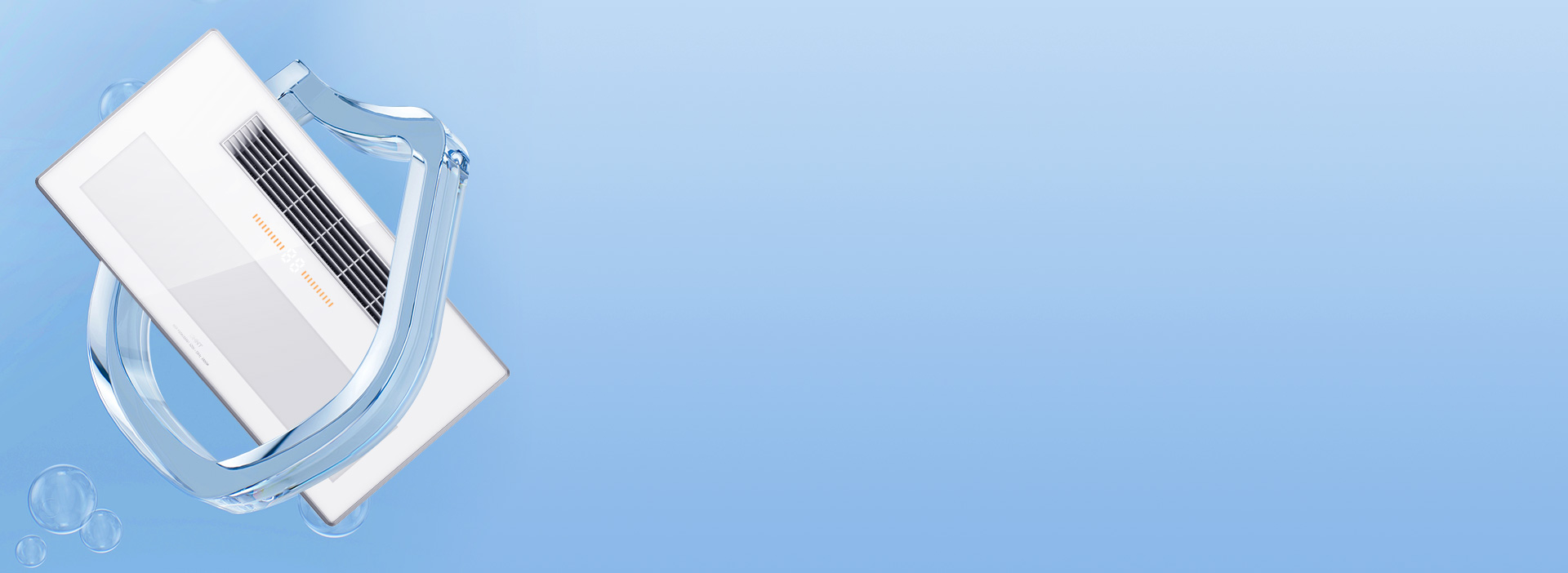 嚴密防水，安心沐浴
 取暖換氣采用雙核塑...