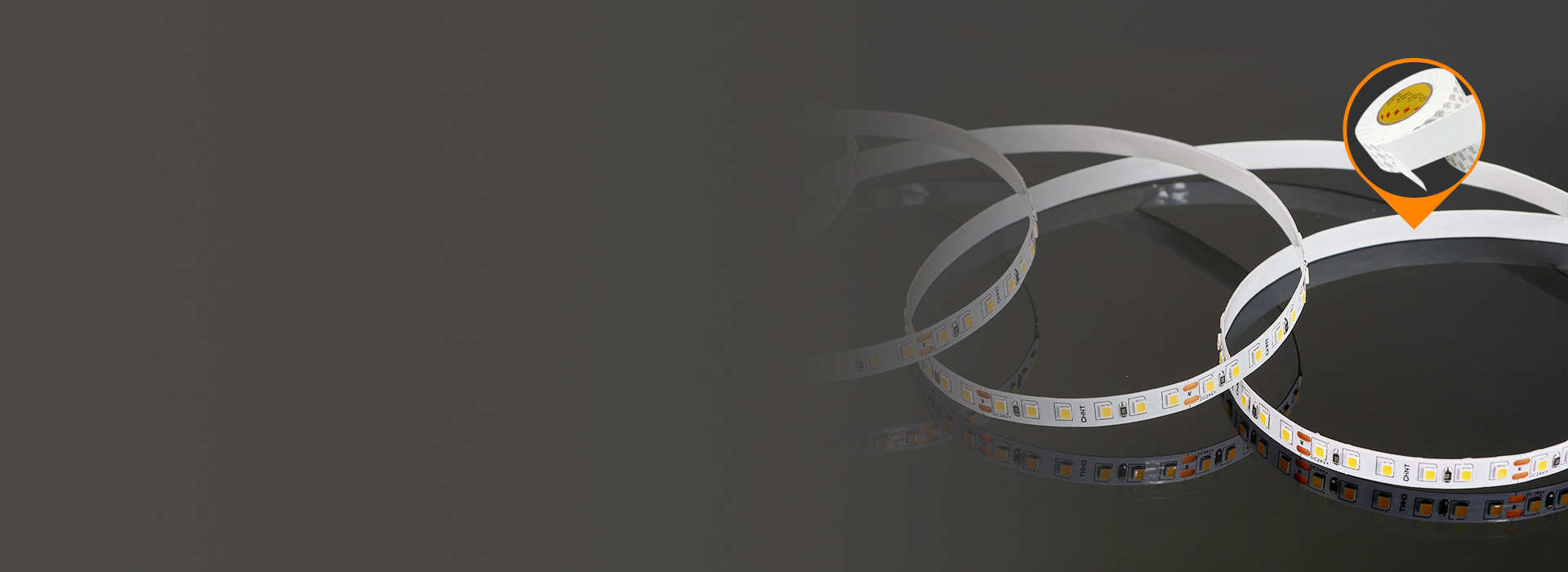 自帶背膠，安裝方便
 裸板燈帶，自帶強力...