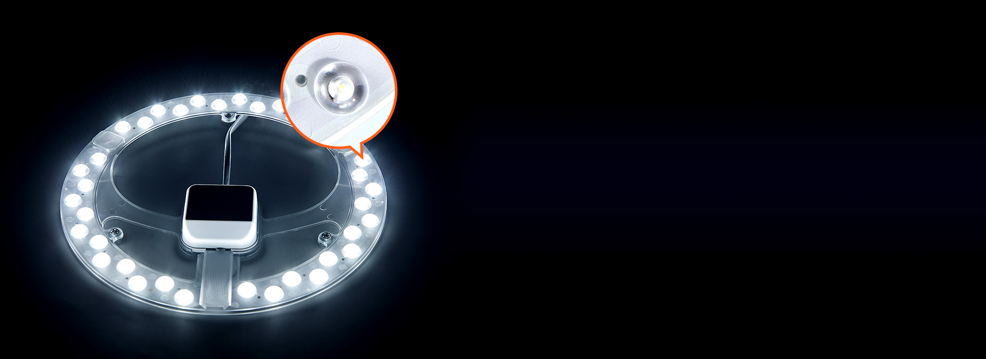 加裝透鏡，光線均勻柔和
 每顆燈珠均裝光...