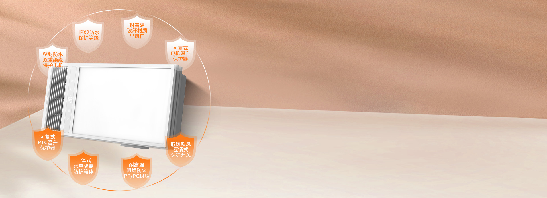 8大安全防護設(shè)計
 浴室用電更要當心！
...